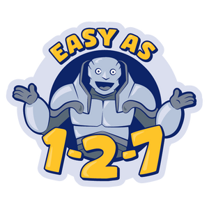 Easy As 1-2-7 — Sticker