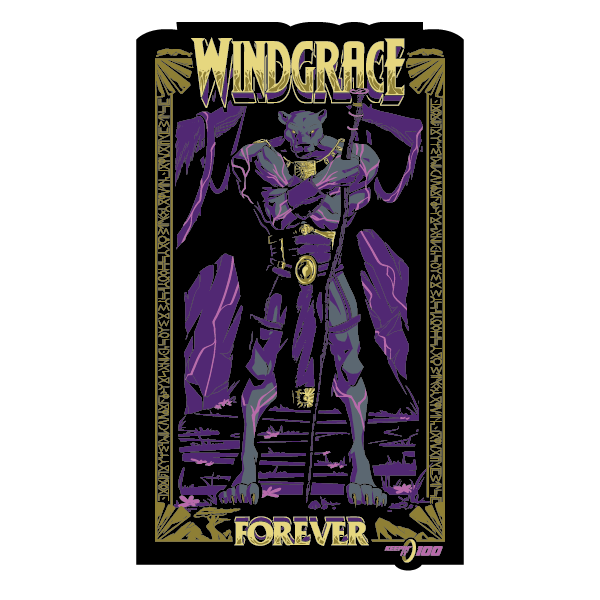 Keepin' It 100 — Windgrace Forever — Sticker